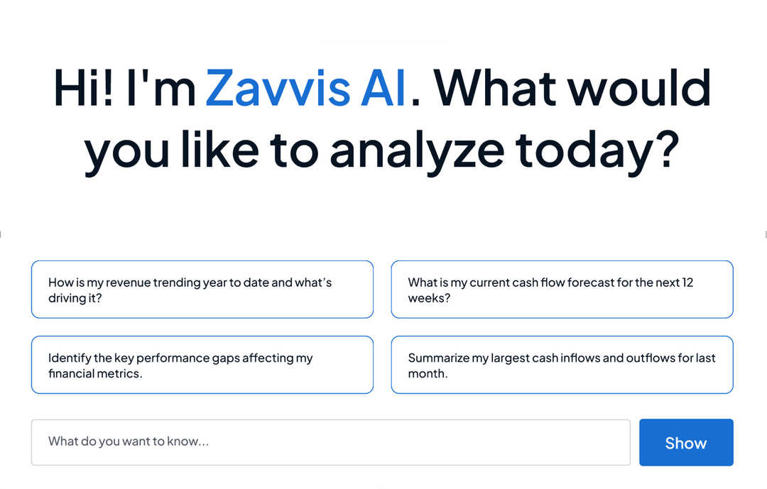 Zavvis AI Chat Example