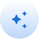 AI circle sparkles